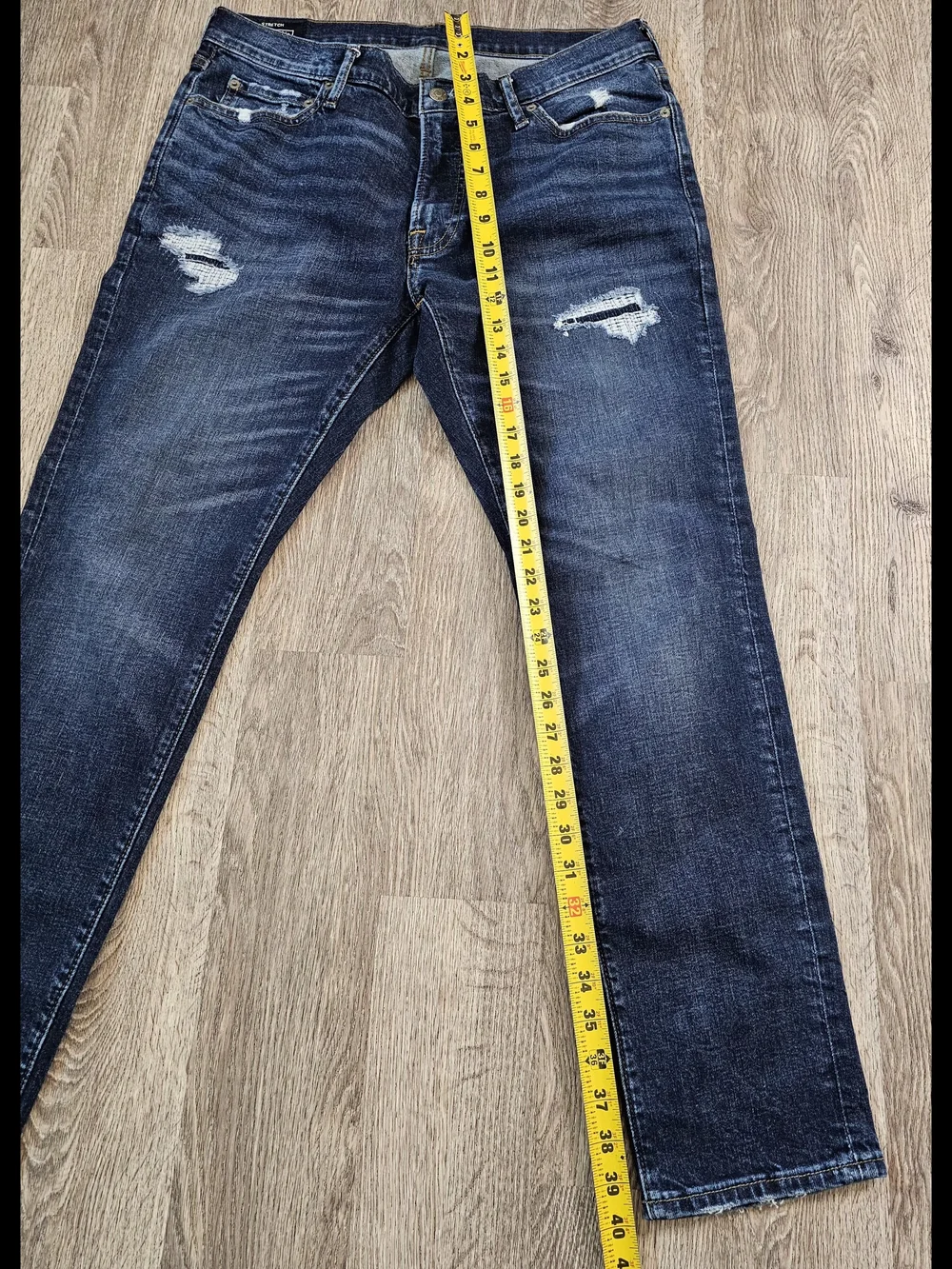 Abercrombie & Fitch Men's Dark Wash Slim Straight Jeans Size 34/30 Like New